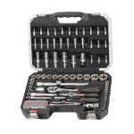 Juego de dados y accesorios de 1/4" y 1/2" (106)