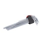 Juego de 9 llaves Torx largas (Cr-V)