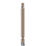 Juegos de puntas largas niqueladas 75 mm Torx T27