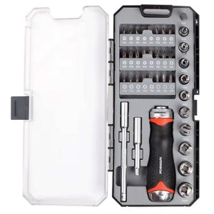 Juego de desarmador matraca (38 piezas)