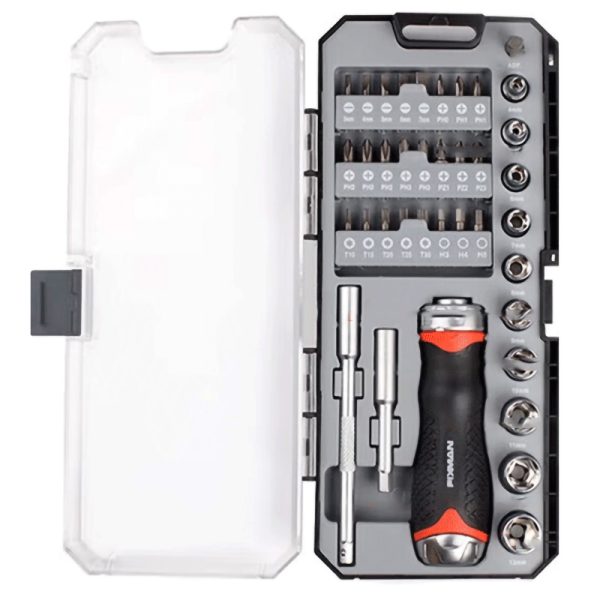 Juego de desarmador matraca (38 piezas)