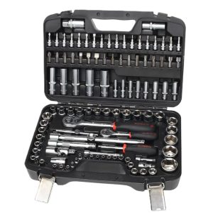 Juego de dados y accesorios de 1/4" y 1/2" (108)